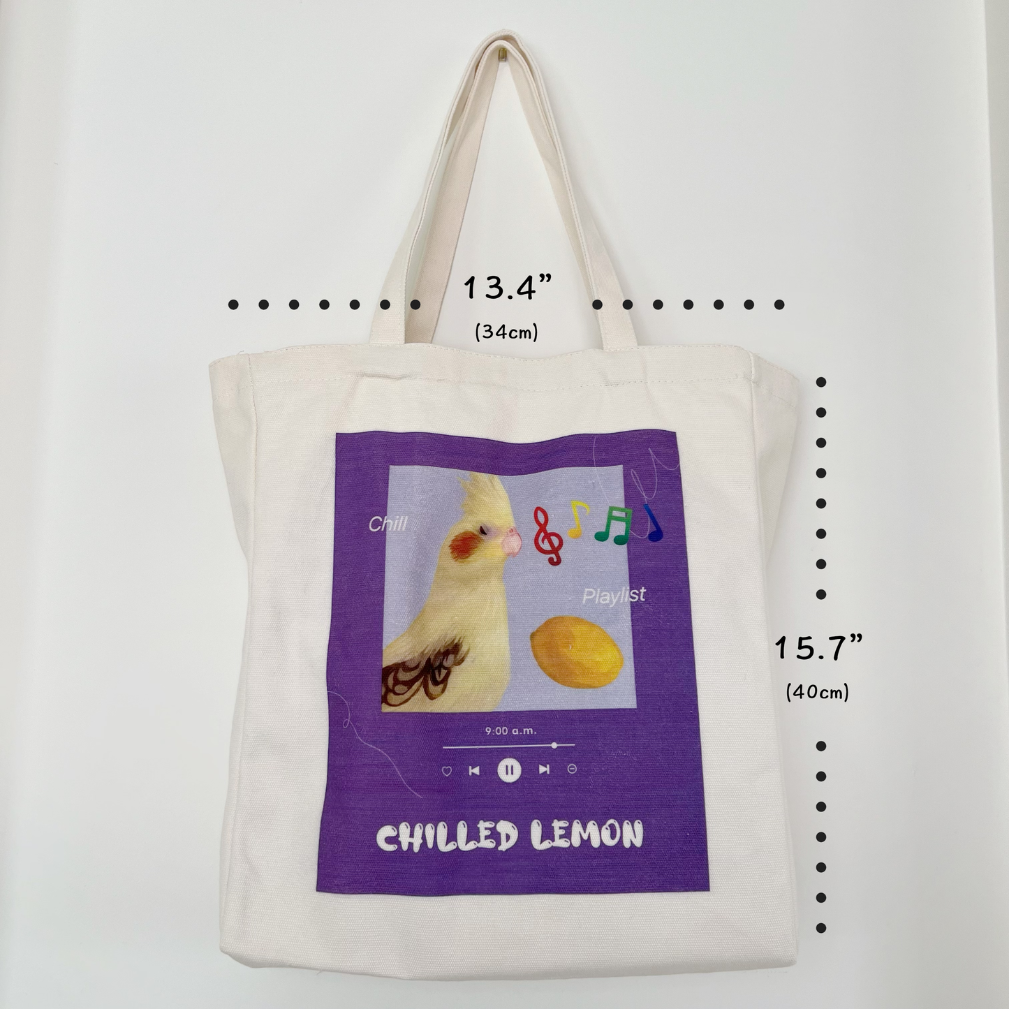 Premium Cotton Canvas Bag - Chilled Lemon