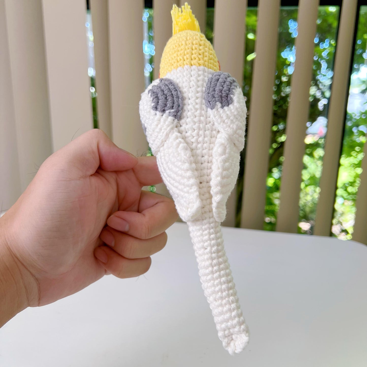 Cockatiel Parrot Crochet - 22cm / 9In