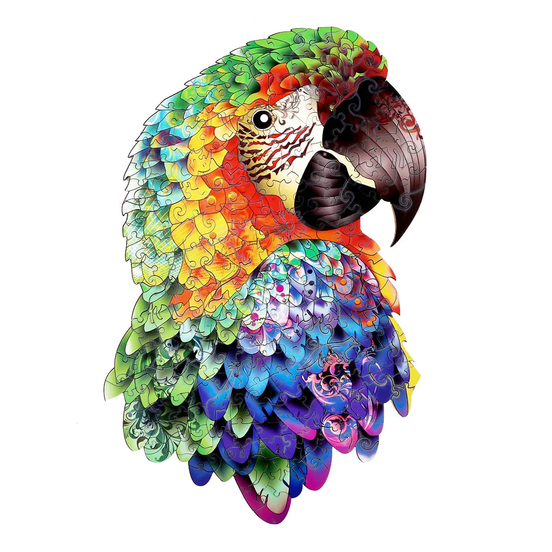 AussieTiels Wooden Puzzle - Cute Parrot